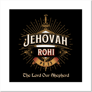 JEHOVAH ROHI THE LORD OUR SHEPHERD Posters and Art